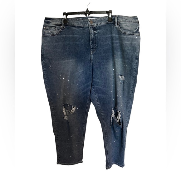 Lane Bryant Womens Mid Rise Boyfriend Jeans Signature Fit Size 24 Flex Magic - Picture 1 of 4